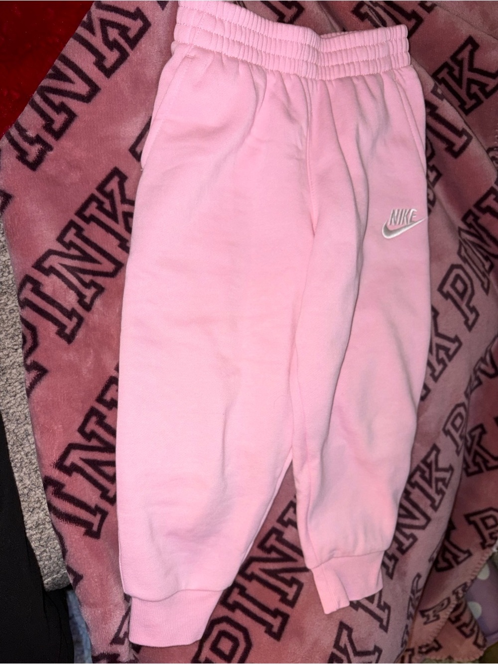 Nike Kids Pink Fleece Jogger Pants